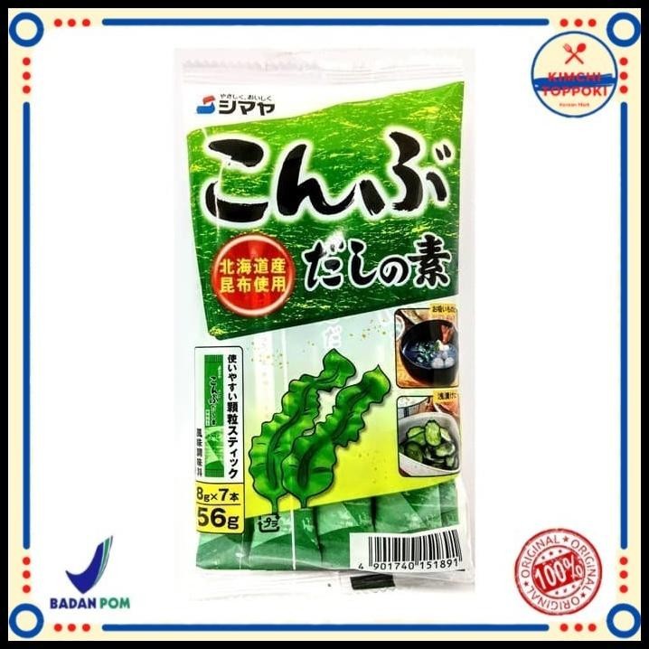 

Shimaya Konbu Dashi No Moto / Kaldu Sup Rumput Laut (8 Gr X 7) 56 Gr