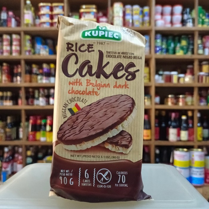 

TERMURAH Kupiec Rice Cakes with Belgian Dark Chocolate 90gr