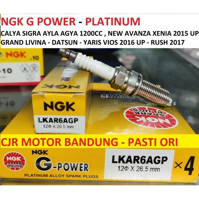 Ready Busi Platinum NGK G Power LKAR6AP Mobil CALYA SIGRA AYLA AGYA 1200 cc