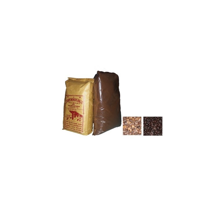 

Kopi Bubuk Robusta Lampung Super "Cap Jalan Layang