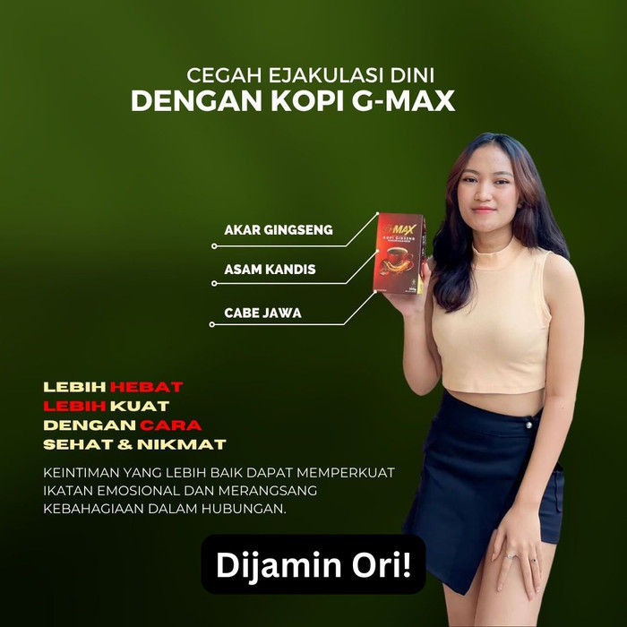 

G-Max Kopi Ginseng Gmax Penambah Stamina Pria Dewasa