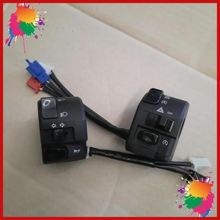 (AQP) SAKLAR HOLDER SET KANAN KIRI YAMAHA LEXI LEXY ORIGINAL ORI ASLI