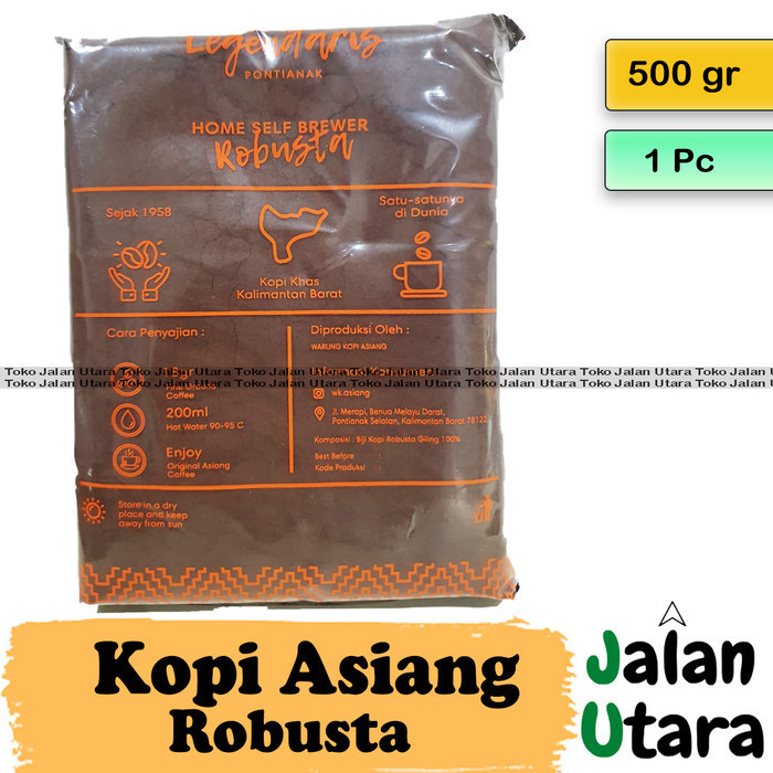 

Kopi Asiang Original 500Gr - Robusta Bubuk Pontianak - Jlu