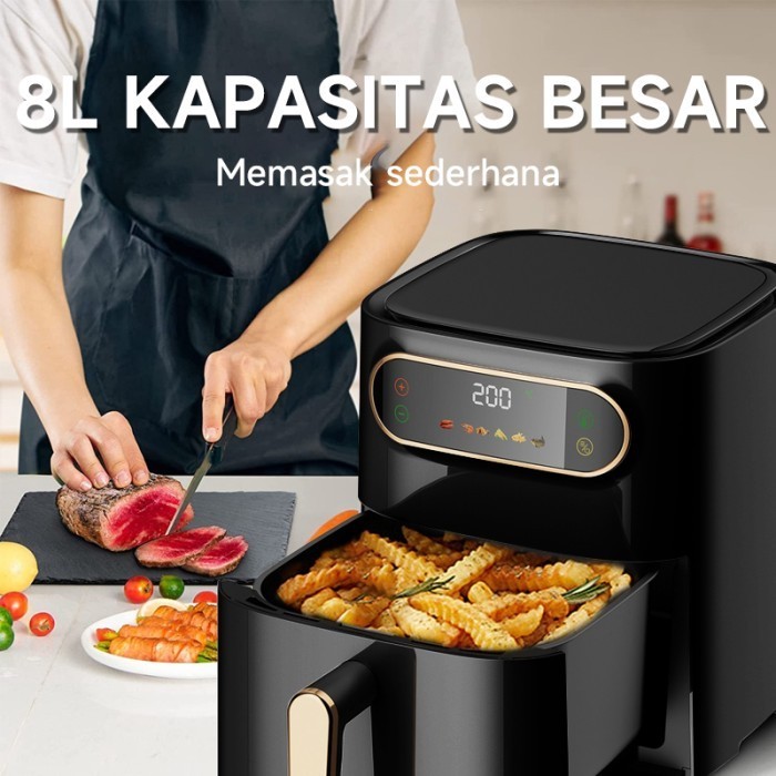 Imuto Air Fryer Low Watt Oven 8L Penggorengan Tanpa Minyak Airfryer