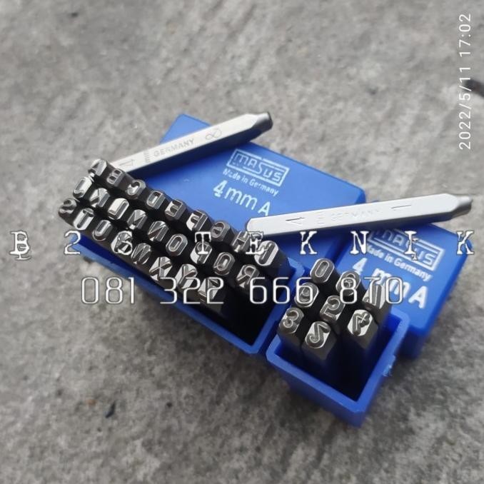 

Ready (Siap Kirim) Ketok Huruf Dan Angka Ukuran 4Mm Masus Stamp Punch Set