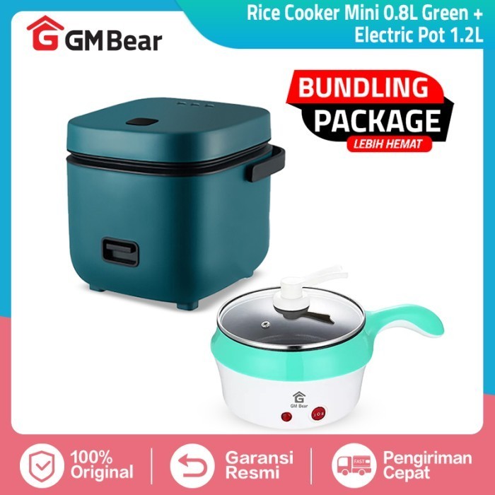 (Bundling) Gm Bear Rice Cooker 1222 + Panci Elektrik Multifungsi 1230