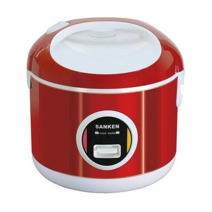 Sanken Rice Cooker 1 Liter Sj-200 Stainless Steel 6 In 1