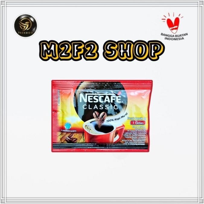 

Kopi Hitam Nescafe Classic 100% Kopi Murni Sachet - 2 Gr (Harga Pack)