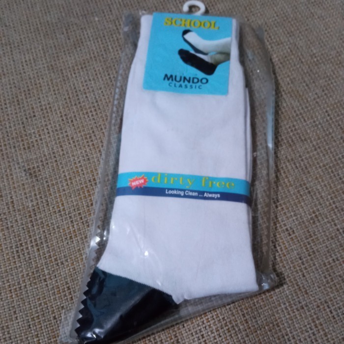 Kaos Kaki Mundo Hitam Putih SD SMP SMA Anak Sekolah