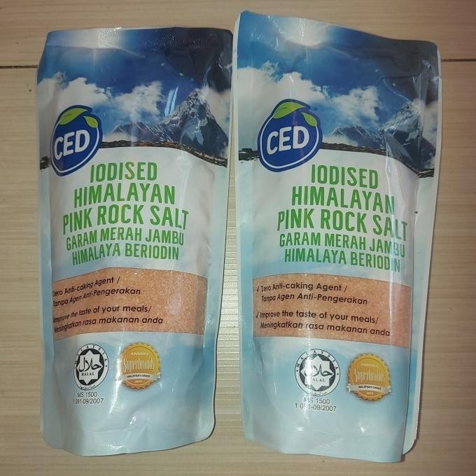 

himalayan pink salt 1 kg. garam himalaya DS10