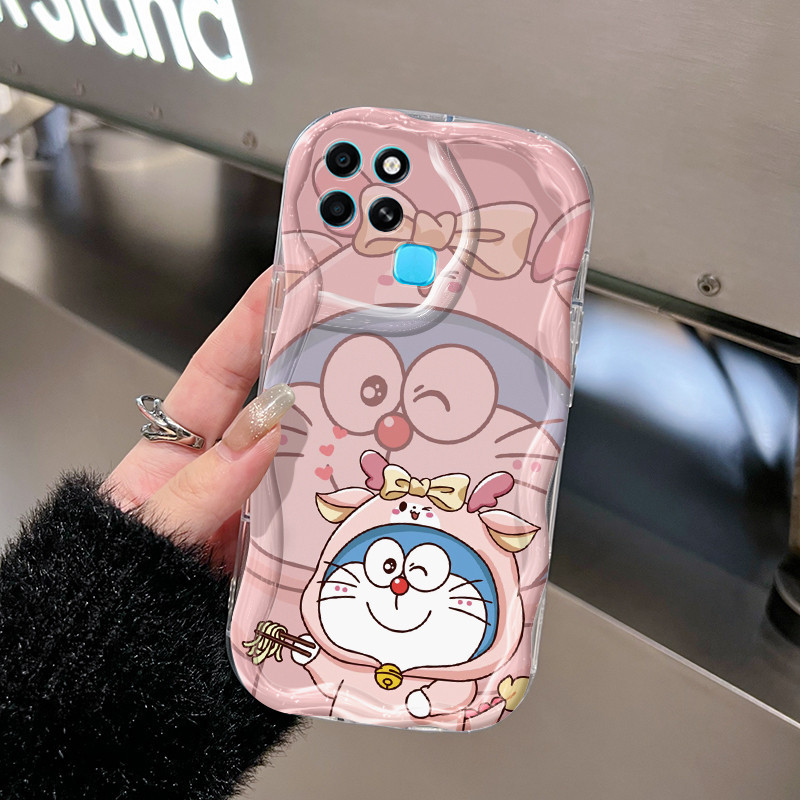 Casing Hp Untuk Infinix Smart 7 Smart 6 Smart 6 Plus Smart 5 Case Casing Lucu Doraemon pola HP warna