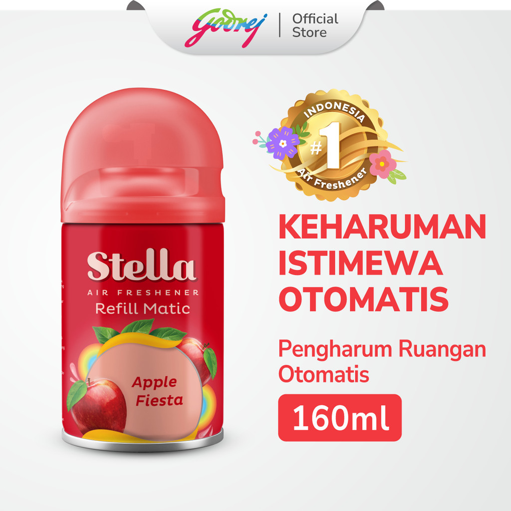 Stella Refill Matic Apple Fiesta 160ml - Pengharum Ruangan Otomatis