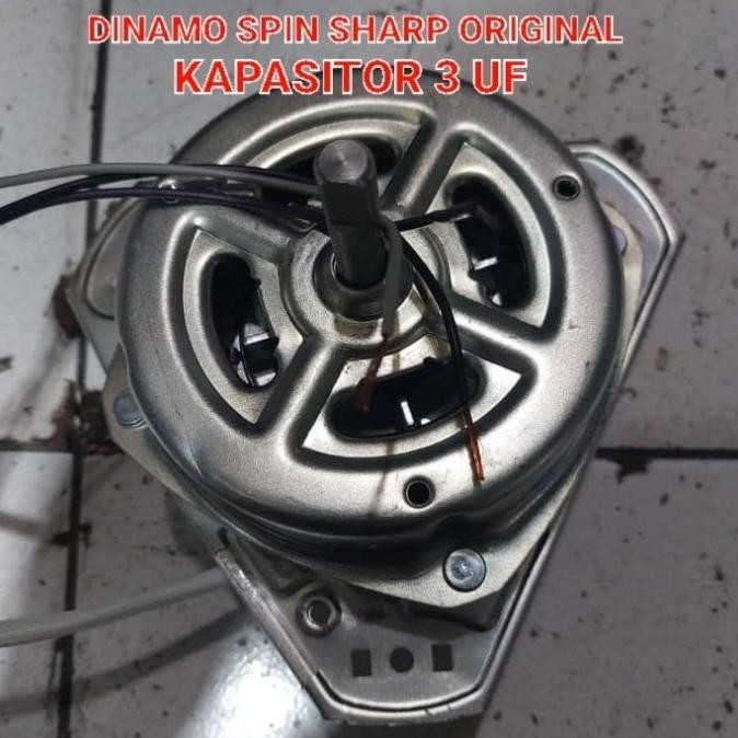 dinamo pengering mesin cuci sharp origianl type RMOT-A256QBEZ 50.w 3uf