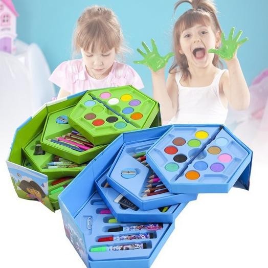 

Rd-67 Crayon Set 4 Susun Pensil Warna Isi 46 Pcs Cat Air Spidol Alat Gambar Viral