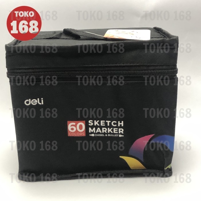 

Sarila Deli Color Marker /Spidol Warna Dengan Tas 60 Warna 70806-60 (Set)