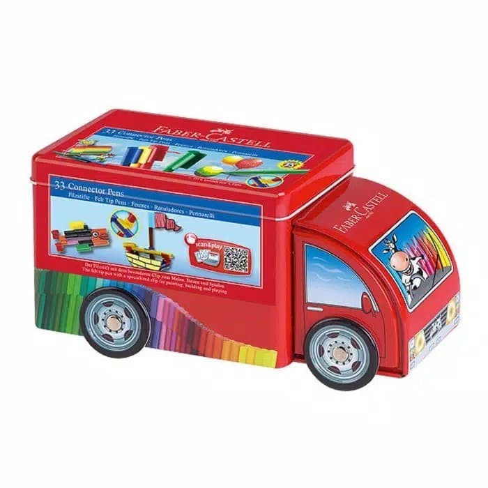 

Sarila Spidol Connector Pen Faber Castell Truck Tin 33 Warna