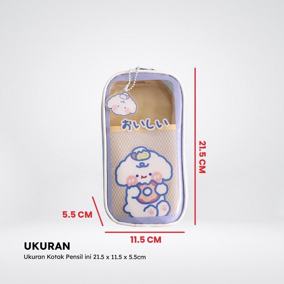 

Super Murah Pencil Case Tempat Pensil Anak Transparan Motif Kartun Korean Style / Tempat Alat Tulis Perlengkapan Sekolah Multifungsi/TempatPulpen Bunda A61 Garansi