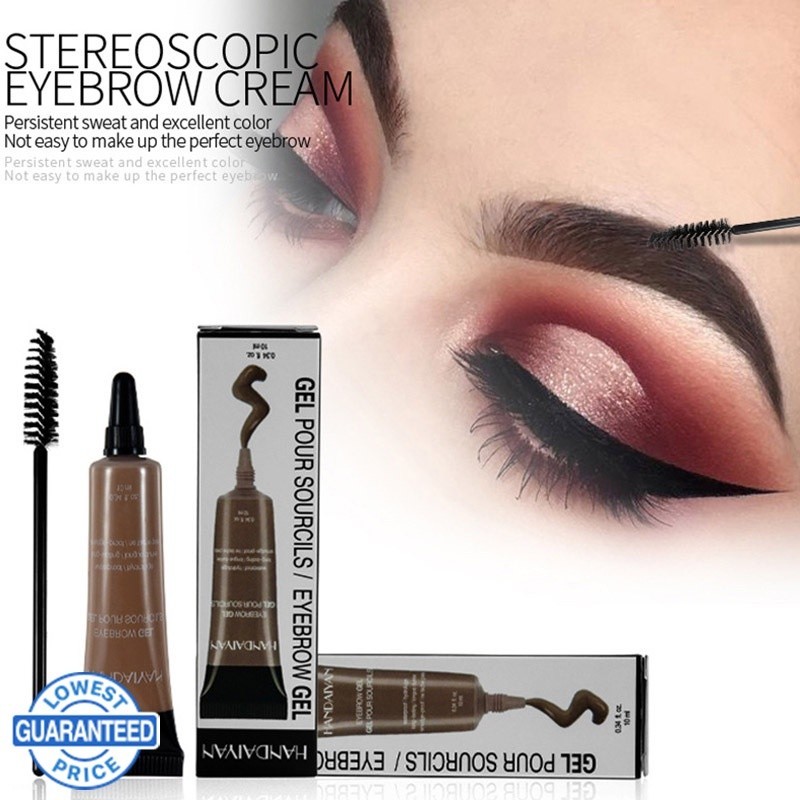 11.11 Flash Sale Microblading Alis Tato Pena Kuas Kit Tahan Air Alis Gel Cat Tato Makeup Henna Alis 