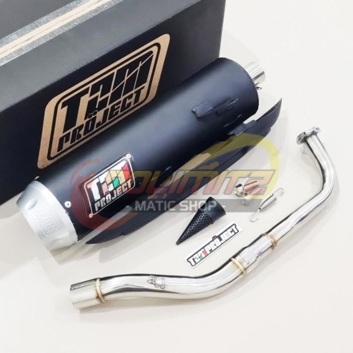 Ready Knalpot Standar Racing Tsukigi TZM Project Aerox 155 OLD Lexi