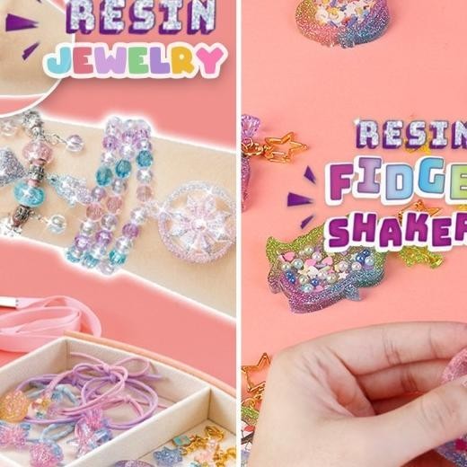 Mainan Diy Resin Fidget Shaker / Mainan Edukasi / Kerajinan Tangan