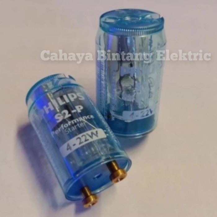 Menarik Philips Stater Lampu Tl S2-P Starter Neon 4-22W Ukuran S2P S-2 1 Dus