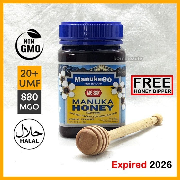 

MANUKA HONEY MGO 880+ 500 Gram UMF 20+ MADU MANUKA IMPORT NEW ZEALAND