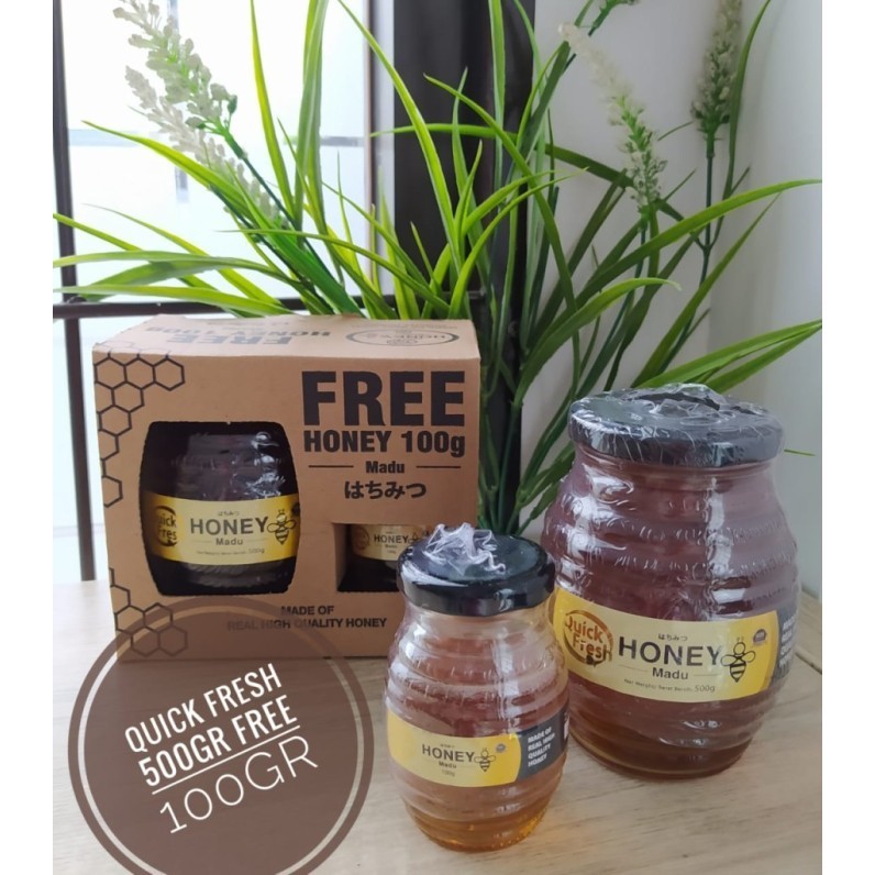 

Madu Quick Fresh Honey PROMO BUNDLING 500gr Free 100gr