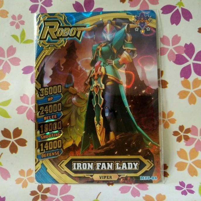 HERO OF ROBOTS GALAXY EPOCH 1 GOLD IRON FAN LADY GARANSI