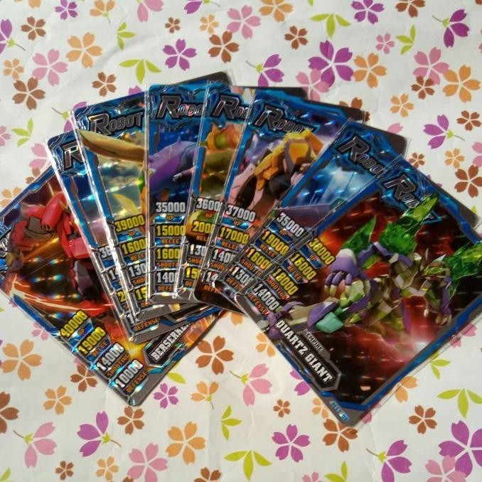 HERO OF ROBOTS FULL SET SILVER ROBOT NGV5 MURAH