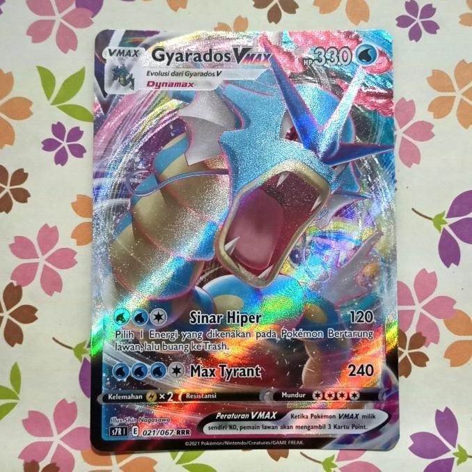 GYARADOS VMAX V MAX RRR S7R | 021/067 POKEMON TCG INDONESIA SET 10 BEST SELLER