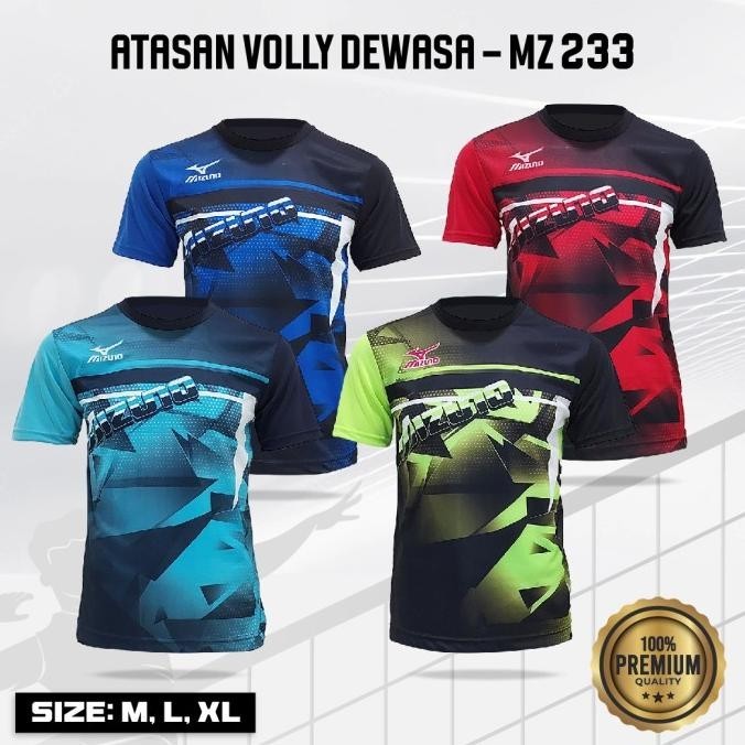 BAJU VOLLY ATASAN DEWASA KAOS VOLI PRINTING MZ 233