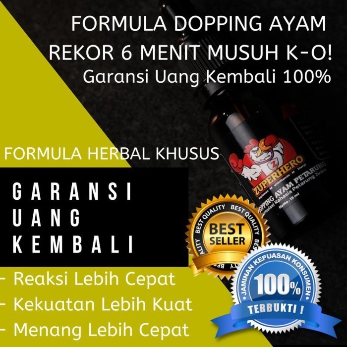 Ready Doping Ayam Aduan Zuperhero, Doping Ayam Aduan Terbaik, Doping Ayam