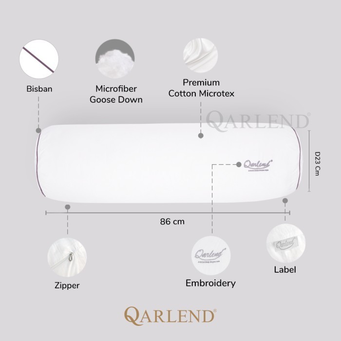 Far Paket 2 Guling Hotel Microfiber Bulu Angsa Sintetis - Qarlend Luxury