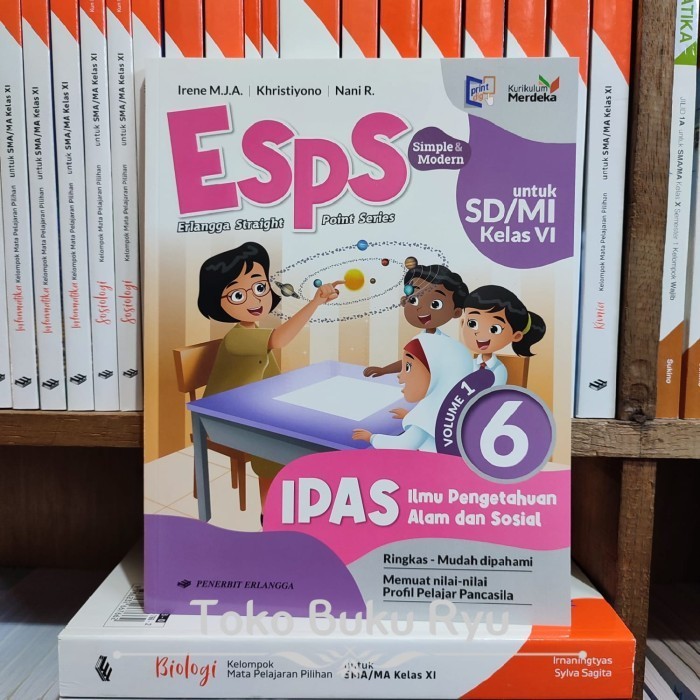 

Buku Esps IPAS Kelas 6 SD Volume 1 Kurikulum Merdeka Erlangga
