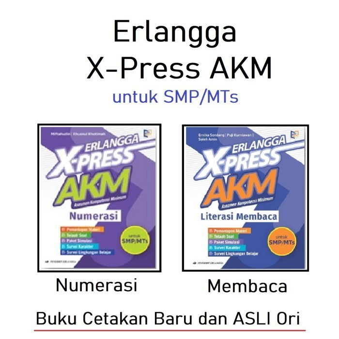 

Buku Erlangga X-Press AKM SMP Literasi Membaca dan Numerasi