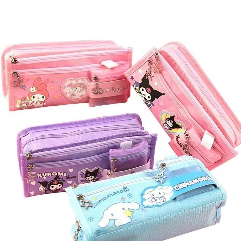 

cod&ready alat sekolah sanrio tempat pisau plastik memo board melodylan RUGT Kotak Pensil Sanrio Kapasitas Besar Clow M Cinnamoroll tasgiftimport88