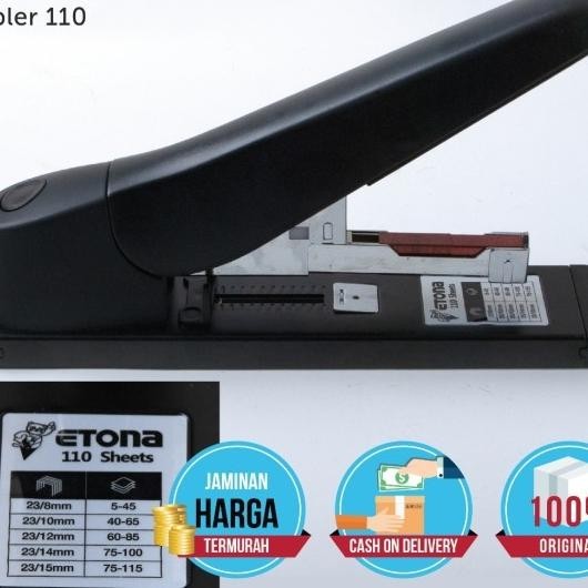 

Etona Heavy Duty Stapler 110, Kapasitas 120 Halaman. Bonus Isi