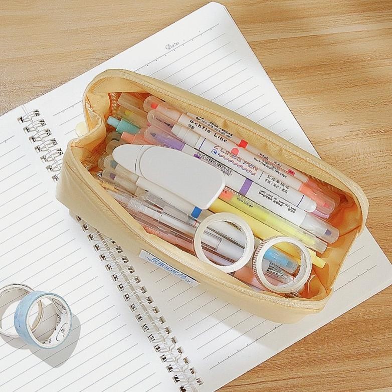 

KENSHO Kotak Pensil Sleting Polos Warna Aesthetic Pastel / Pencil Case / Zipper