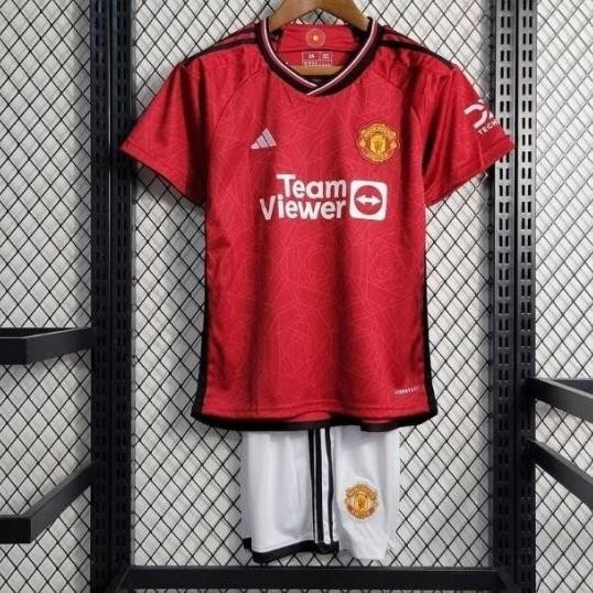 Jersey Bola Kids Anak Manchester United Home 2023 2O24 Kids