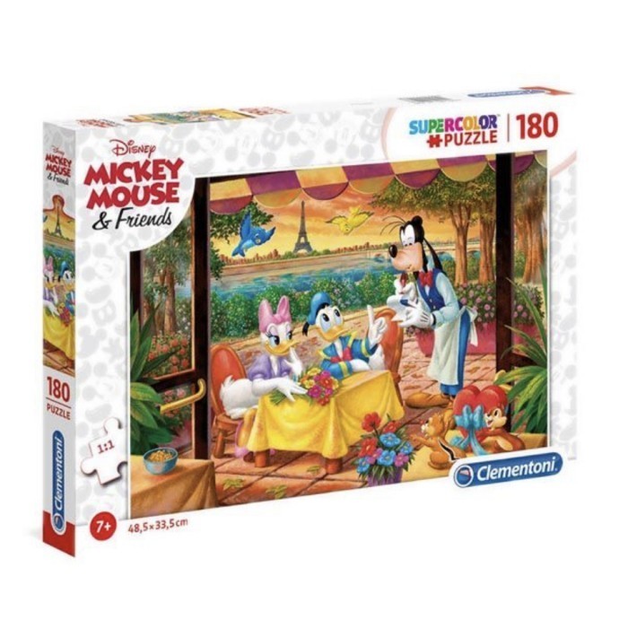 Aru Puzzle Clementoni Donald Duck 180 Pcs Disney Classic Mainan Edukasi