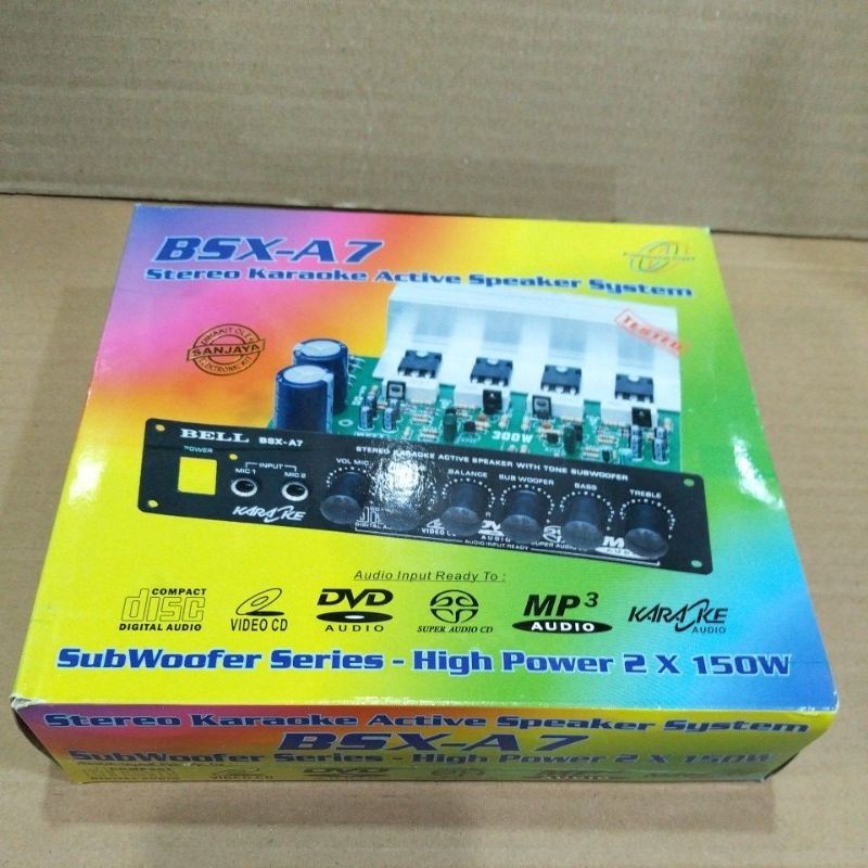 KIT POWER ACTIV BELL BSX A7 + SUBWOFFER + 2 MIC