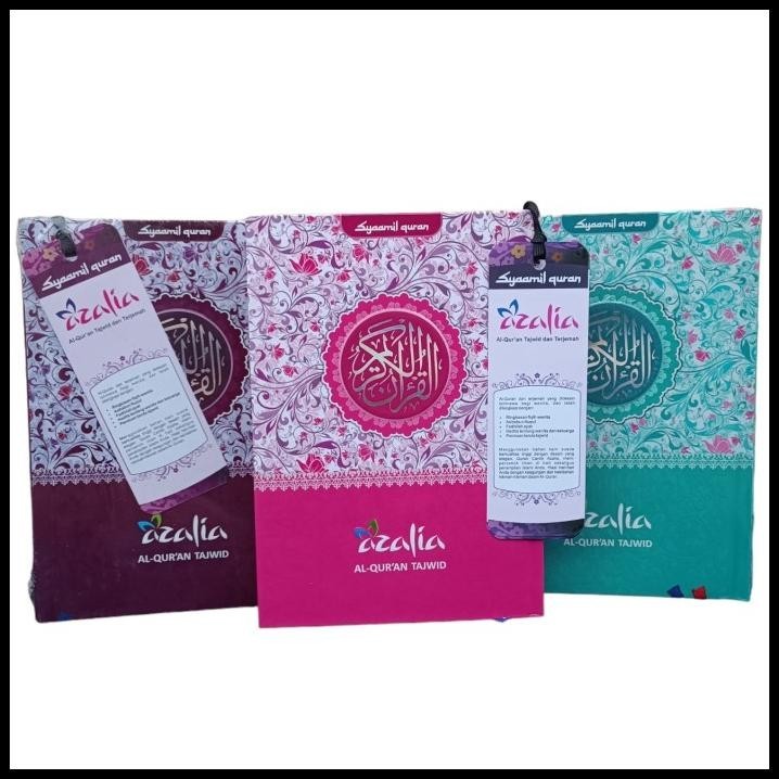 

Alquran Azalia Uk A5, Al-Quran Rainbow Wanita Azalia Tajwid Terjemah