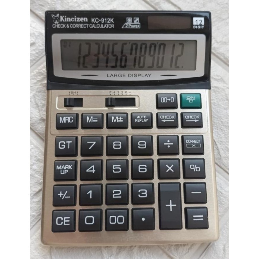 

KALKULATOR CITIZEN CT 912 K - KALKULATOR 12 DIGIT - HARGA GROSIR