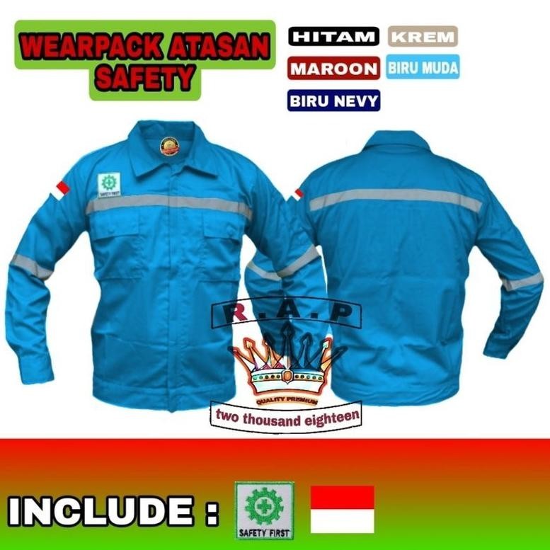Big Sale Waerpack Atasan Proyek Safety / Baju Kerja Safety /Kameja Proyek / Baju Kerja Lapangan Hig 