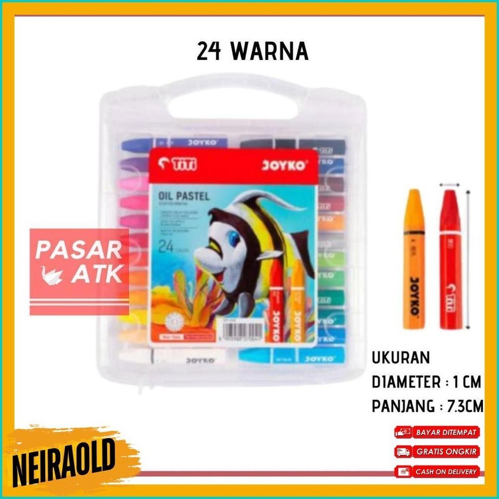 

Crayon Titi Joyko 24 Warna / Krayon Oil Pastel (Order Sebelum Ketinggalan)