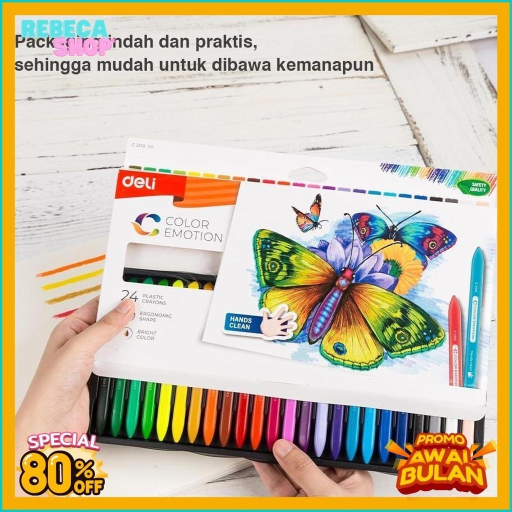 

Deli Krayon Sekolah 24 Warna Cerah Bentuk Segitiga Ergonomis Tidak Beracun Ec20020 (Cod)