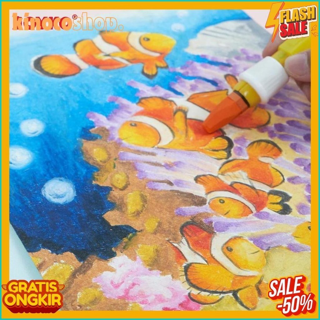 

Oil Pastel Joyko - Op-18S Crayon Krayon Minyak 18 Warna (Lagi Rame)