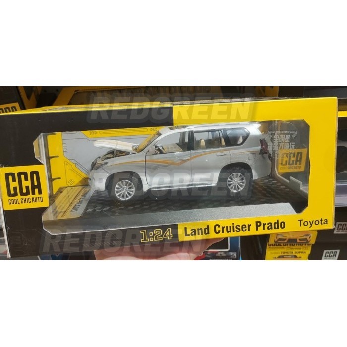 Ane Diecast Mobil Koleksi Land Cruiser Prado Silver 1 : 24 Mobil