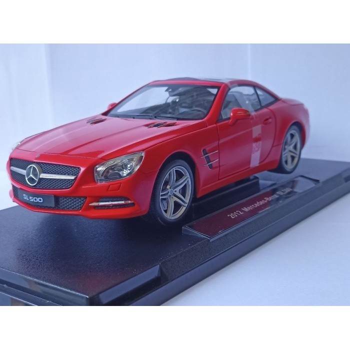 Ane Diecast Mobil Mercedes Benz Sl500 Merah Welly 1:18 Koleksi Harga Murah