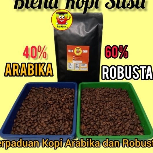 

Biji Kopi Susu Kekinian Blend 1Kg Houseblend 40%Arabika 60%Robusta